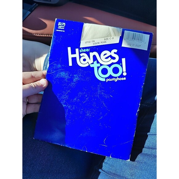 Vtf 1997 Hanes Too Day Sheers Pantyhose PEARL Sheer Reinforced Toe Size CD Nylon - Picture 7 of 7
